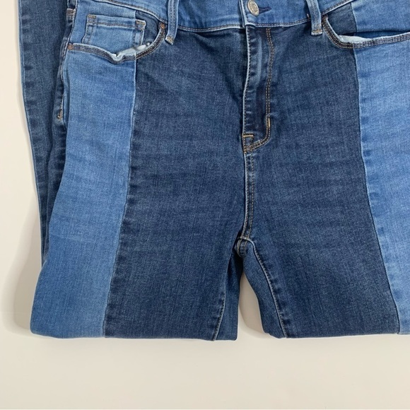 PacSun Two Toned High Rise Raw Hem Skinny Jeggings - Picture 6 of 15